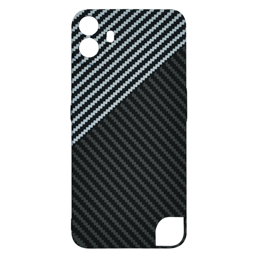 Custodia per Nothing CMF Phone 1, Techsuit, Carbonite FiberShell, Nero Grigio