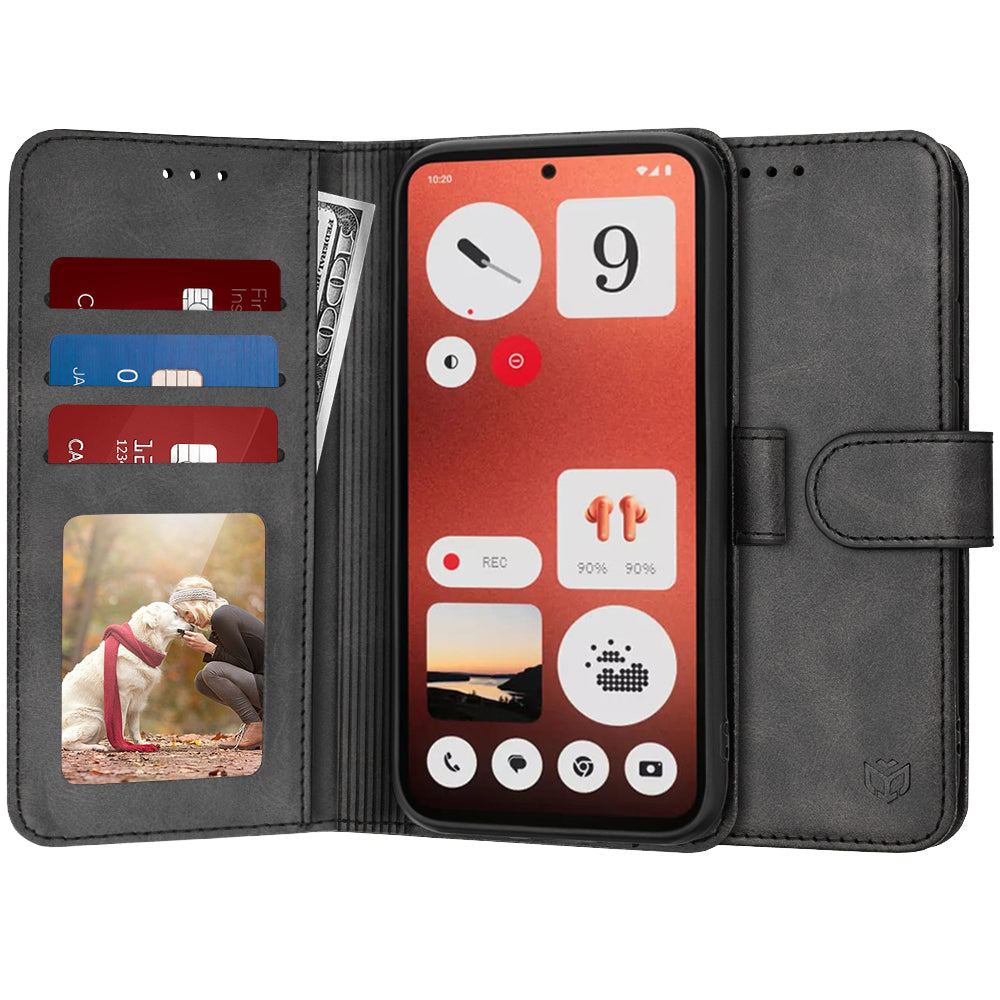Custodia per Nothing CMF Phone 1, Techsuit, Diary Book, Nera