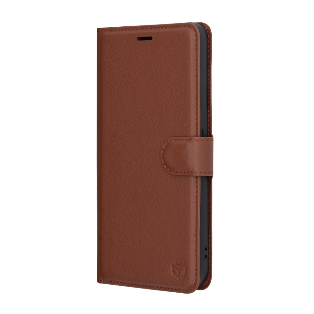 Custodia per Nothing CMF Phone 1, Techsuit, Leather Folio, Marrone