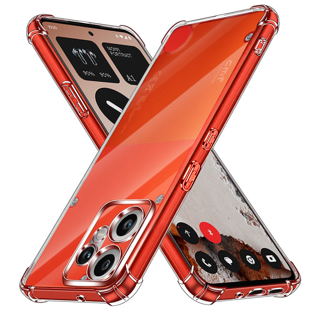 Custodia per Nothing CMF Phone 2 Pro, Techsuit, Shockproof Clear, Trasparente