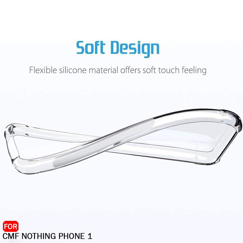 Custodia per Nothing CMF Phone 2 Pro, Techsuit, Shockproof Clear, Trasparente