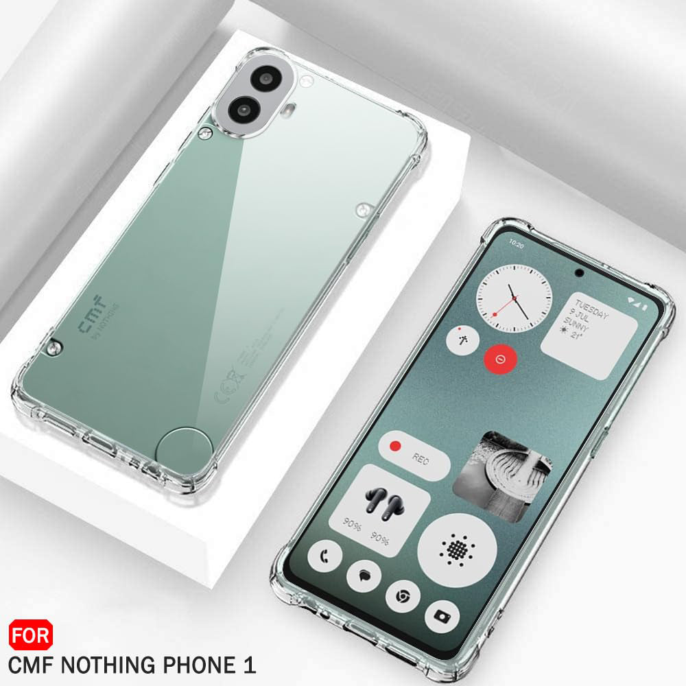 Custodia per Nothing CMF Phone 2 Pro, Techsuit, Shockproof Clear, Trasparente