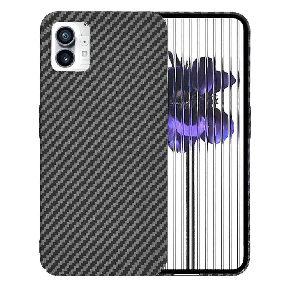 Custodia per Nothing Phone (1), Techsuit, Carbonite FiberShell, Nera