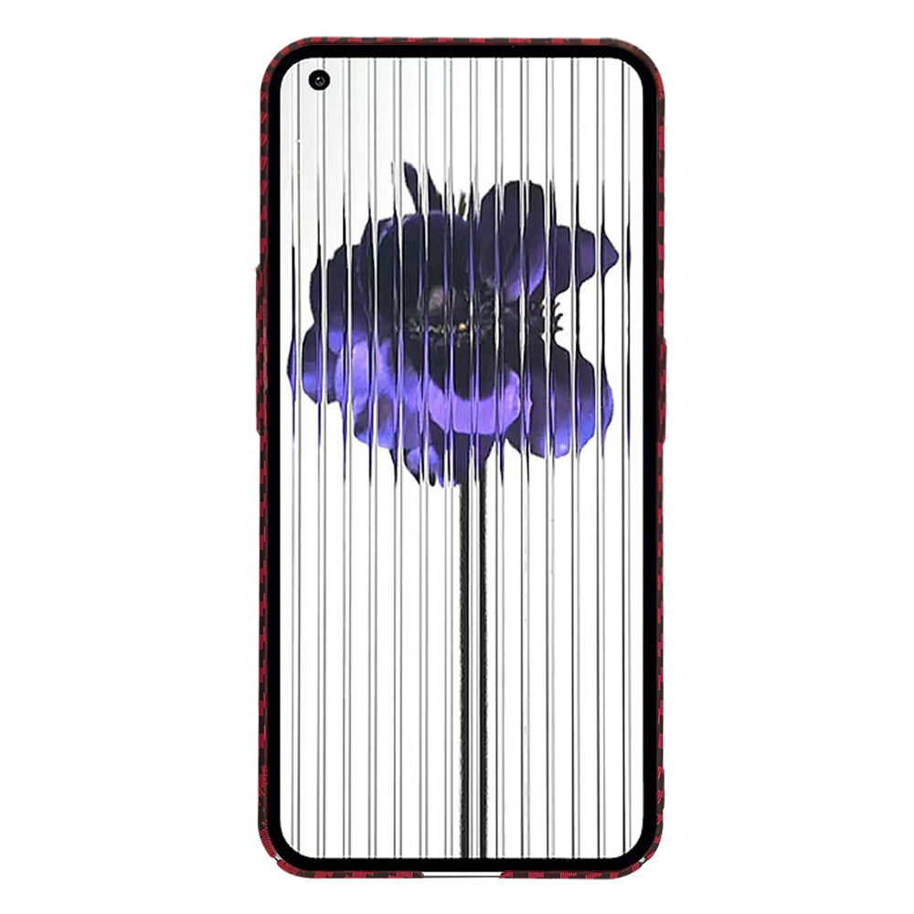 Custodia per Nothing Phone (1), Techsuit, Carbonite FiberShell, Rossa