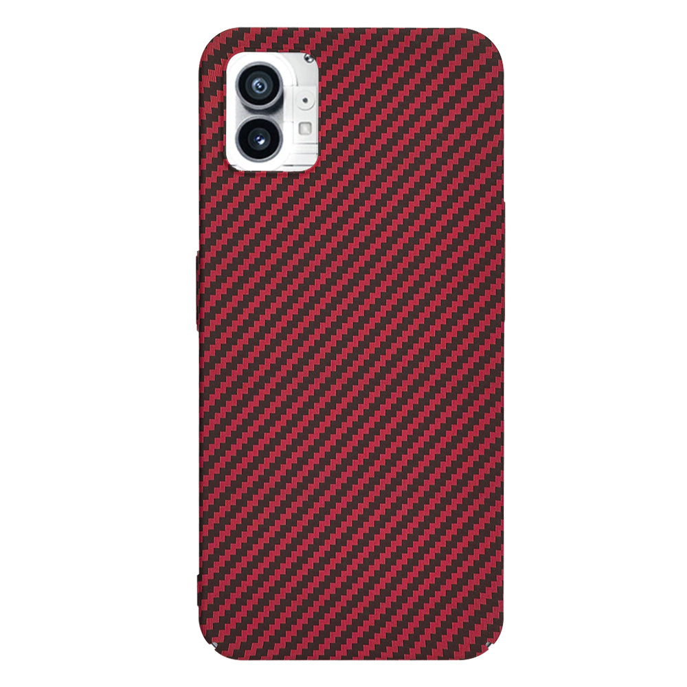 Custodia per Nothing Phone (1), Techsuit, Carbonite FiberShell, Rossa