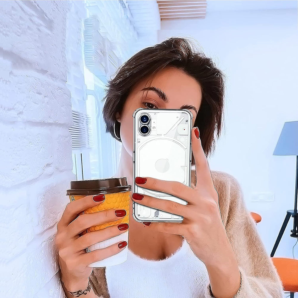 Custodia per Nothing Phone (1), Techsuit, Shockproof Clear, Trasparente