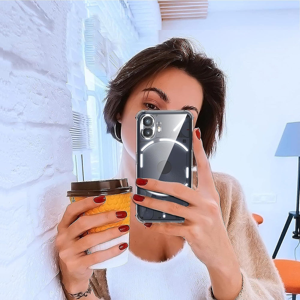 Custodia per Nothing Phone (2), Techsuit, Shockproof Clear, Trasparente