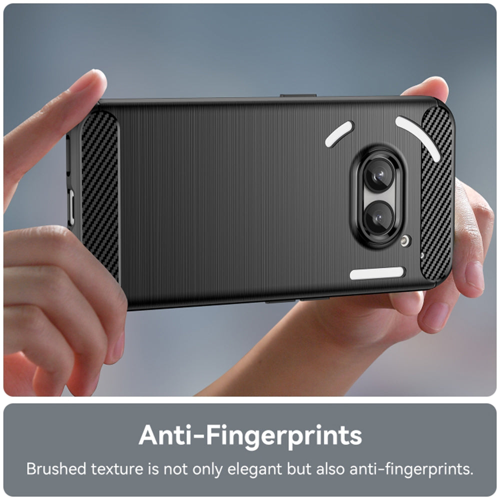 Custodia per Nothing Phone (2a) Plus / Phone (2a), Techsuit, Carbonio, Nera