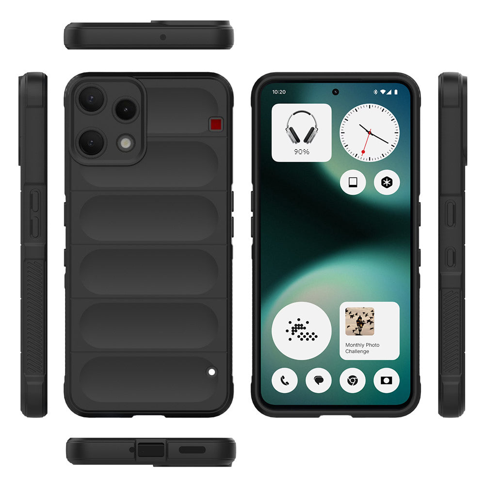 Custodia per Nothing Phone (3a) Lite, Techsuit, Magic Shield, Nera