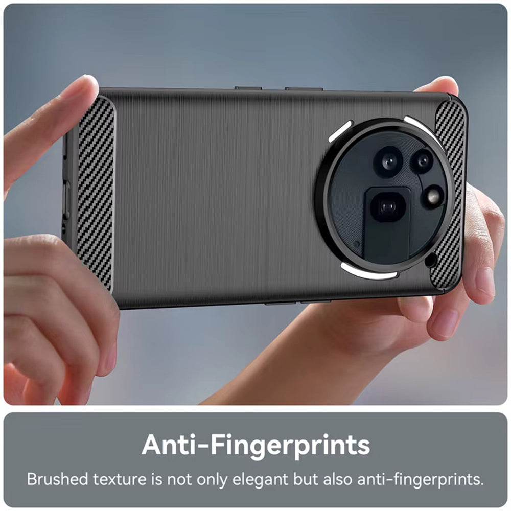 Custodia per Nothing Phone (3a) Pro, Techsuit, Carbonio, Nera