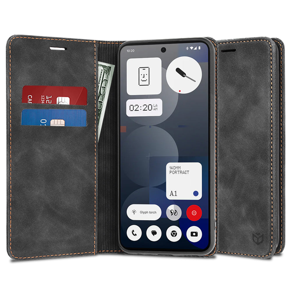 Custodia per Nothing Phone (3a) Pro, Techsuit, Confy, Nera