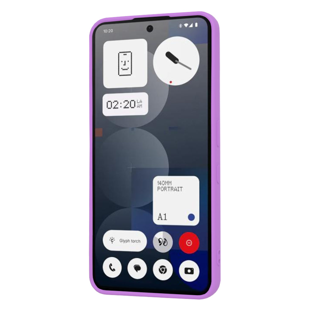 Custodia per Nothing Phone (3a) Pro, Techsuit, SoftFlex, Viola