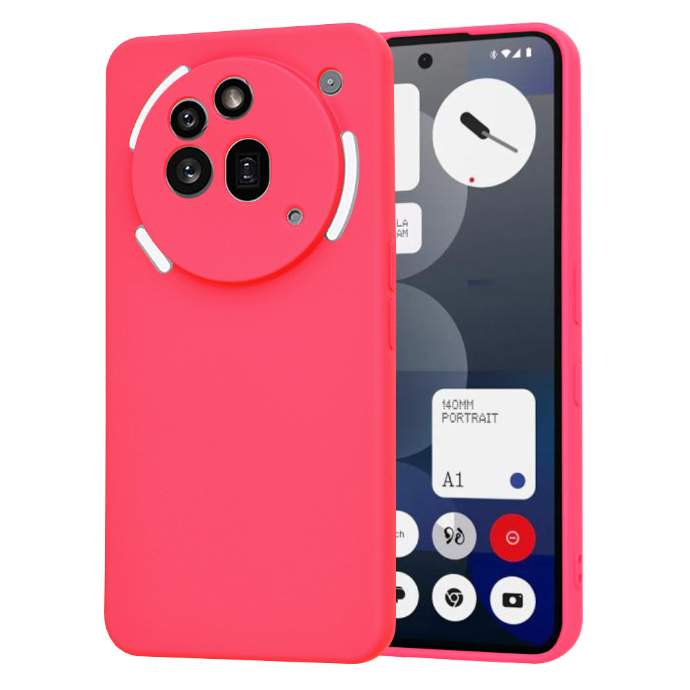 Custodia per Nothing Phone (3a) Pro, Techsuit, SoftFlex, Rosa Scuro