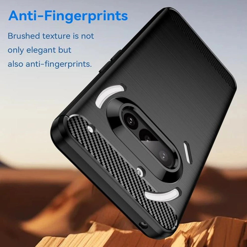 Custodia per Nothing Phone (3a), Techsuit, Carbonio, Blu