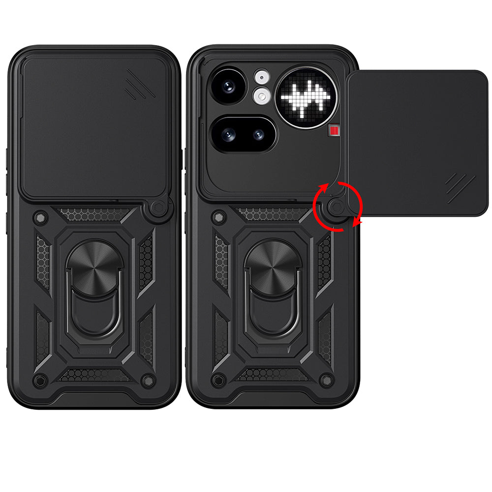 Custodia per Nothing Phone (4a) Pro, Techsuit, CamShield, Nera