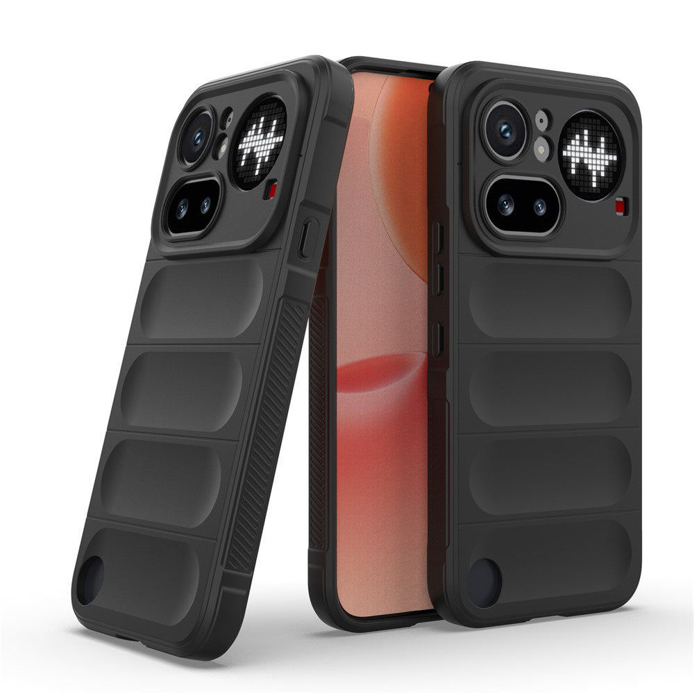 Custodia per Nothing Phone (4a) Pro, Techsuit, Magic Shield, Nera