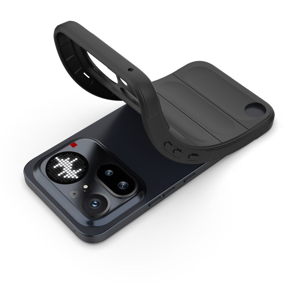 Custodia per Nothing Phone (4a) Pro, Techsuit, Magic Shield, Nera