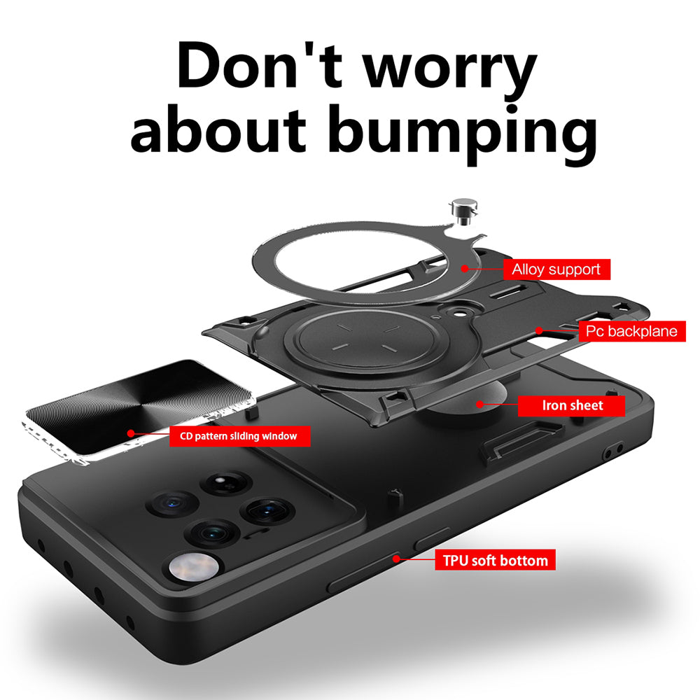 Custodia per OnePlus 12, Techsuit, CamGuard Pro, Nera