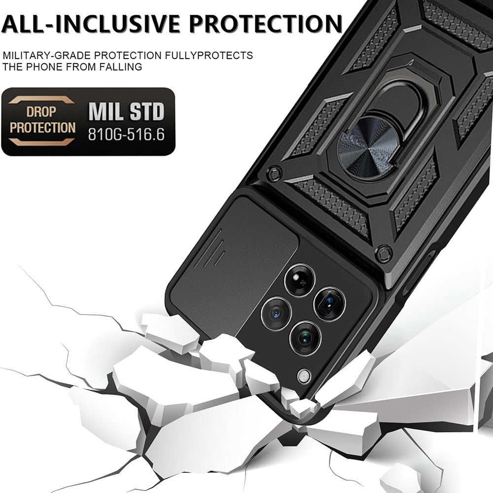 Custodia per OnePlus 12, Techsuit, CamShield, Nera
