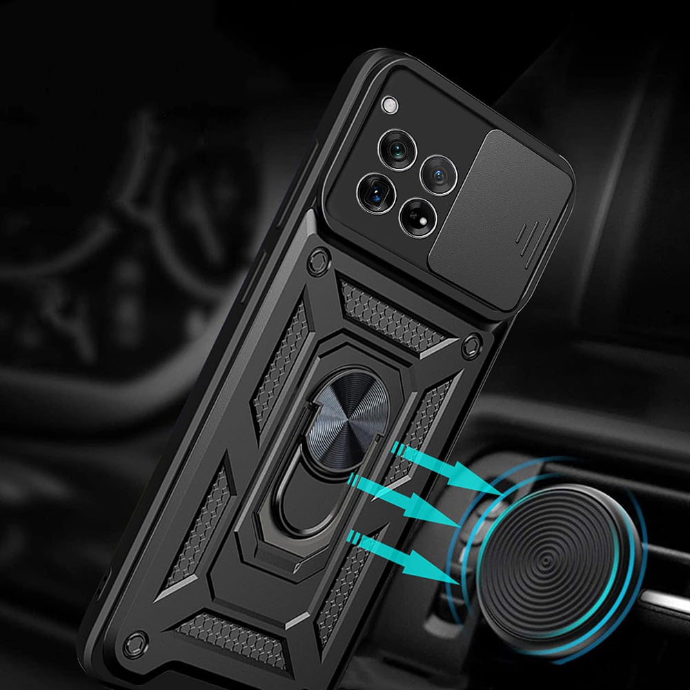 Custodia per OnePlus 12R, Techsuit, CamShield, Rosa