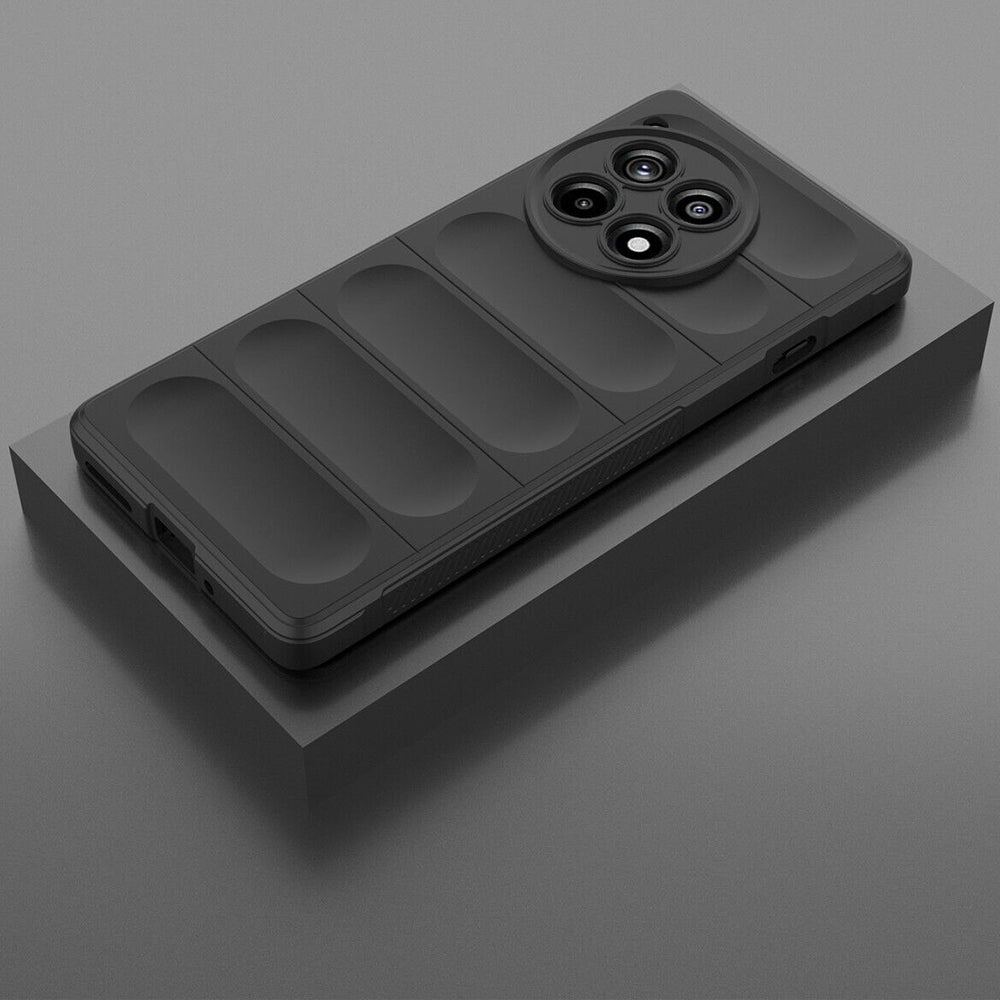 Custodia per OnePlus 12R, Techsuit, Magic Shield, Nera