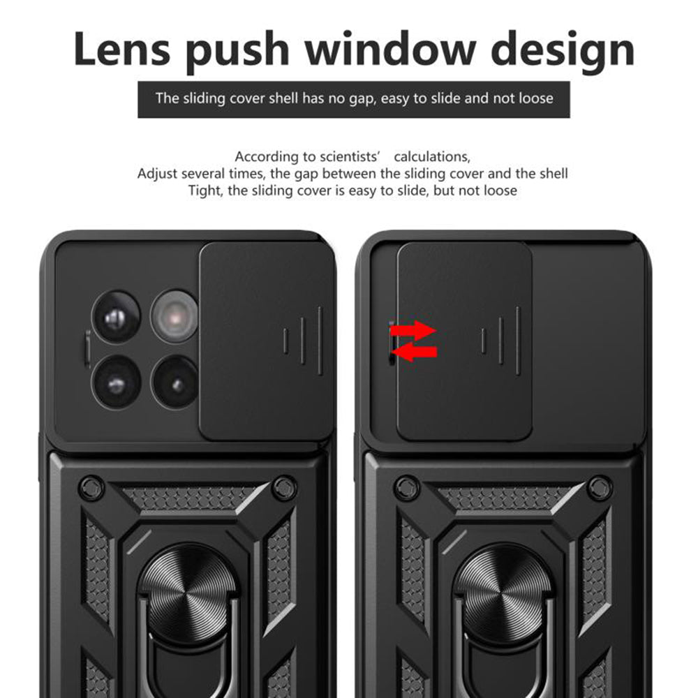 Custodia per OnePlus 13R, Techsuit, CamShield, Nera