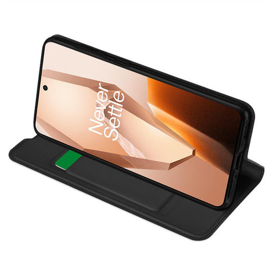 Custodia per OnePlus 13R, Techsuit, Magskin Book, Nera