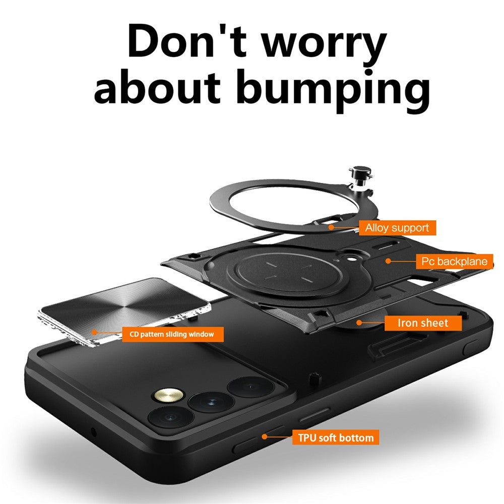 Custodia per OnePlus 15, Techsuit, CamGuard Pro, Blu