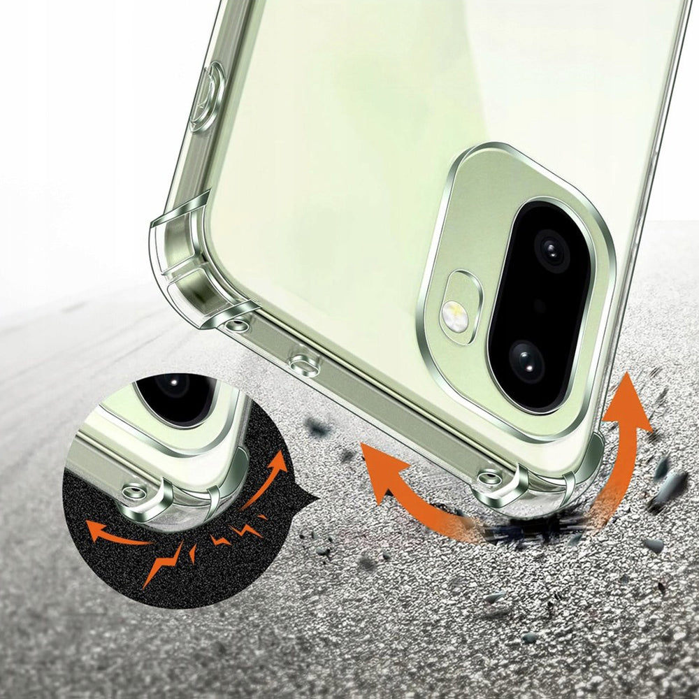 Custodia per OnePlus 15R, Techsuit, Shockproof Clear, Trasparente