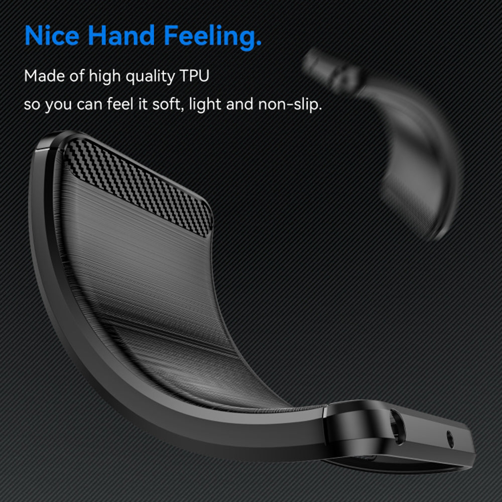 Custodia per OnePlus Nord 3, Techsuit, Carbonio, Nera