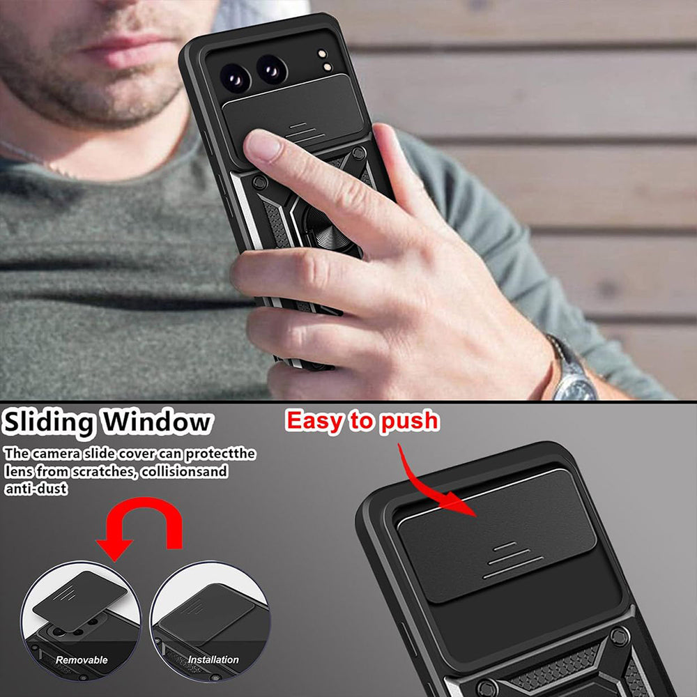 Custodia per OnePlus Nord 4, Techsuit, CamShield, Nera