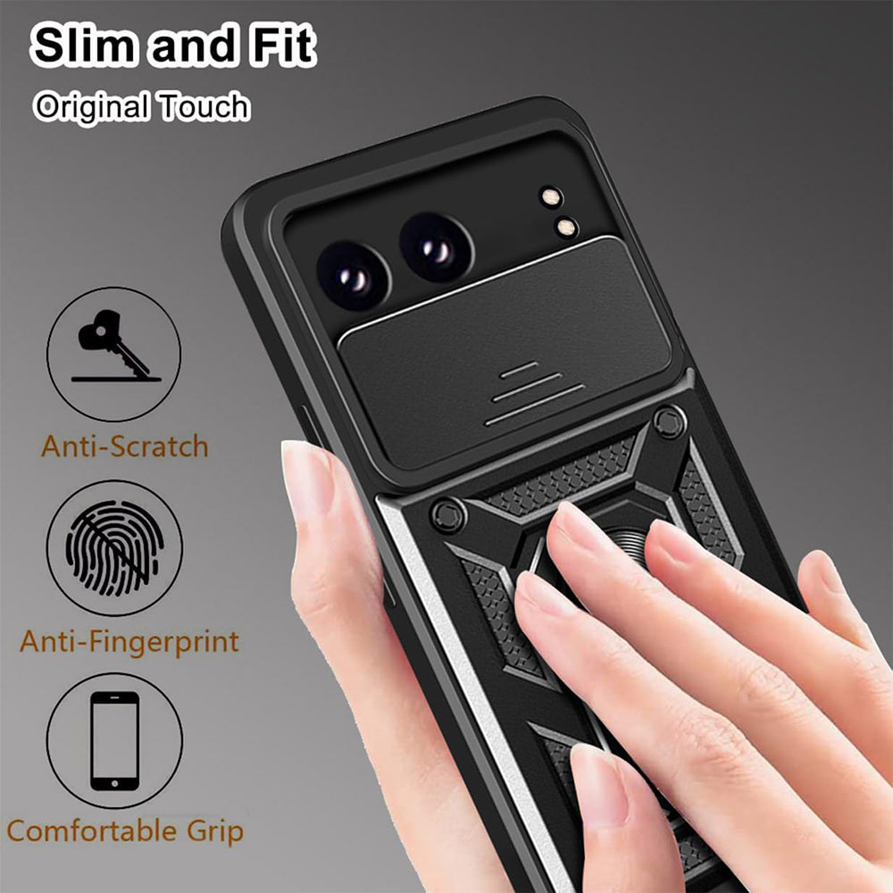 Custodia per OnePlus Nord 4, Techsuit, CamShield, Nera