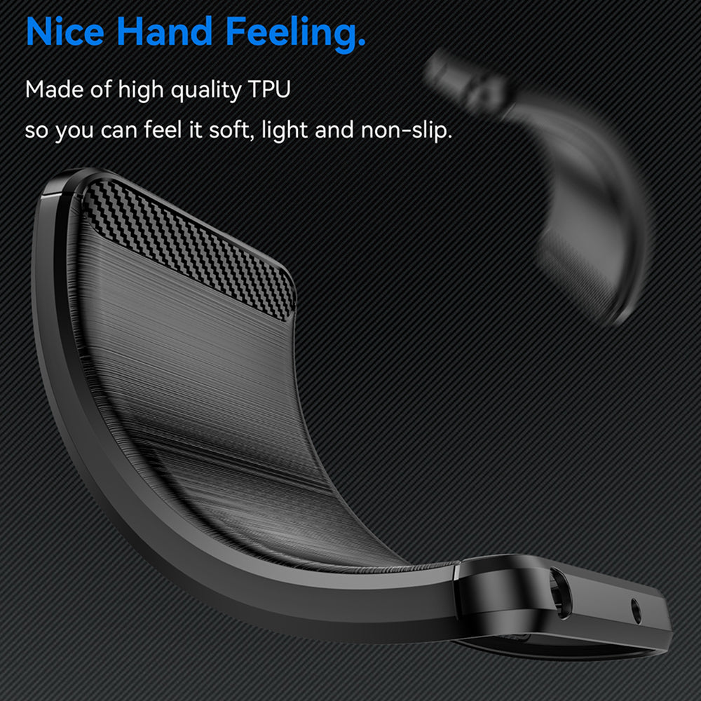 Custodia per OnePlus Nord 4, Techsuit, Carbonio, Nera