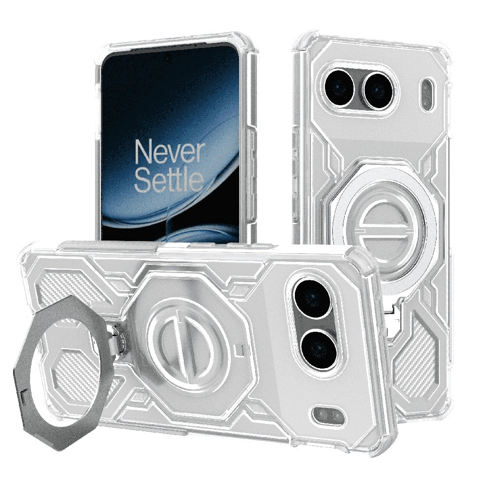 Custodia per OnePlus Nord 4, Techsuit, Carbon Shield Pro, Bianca