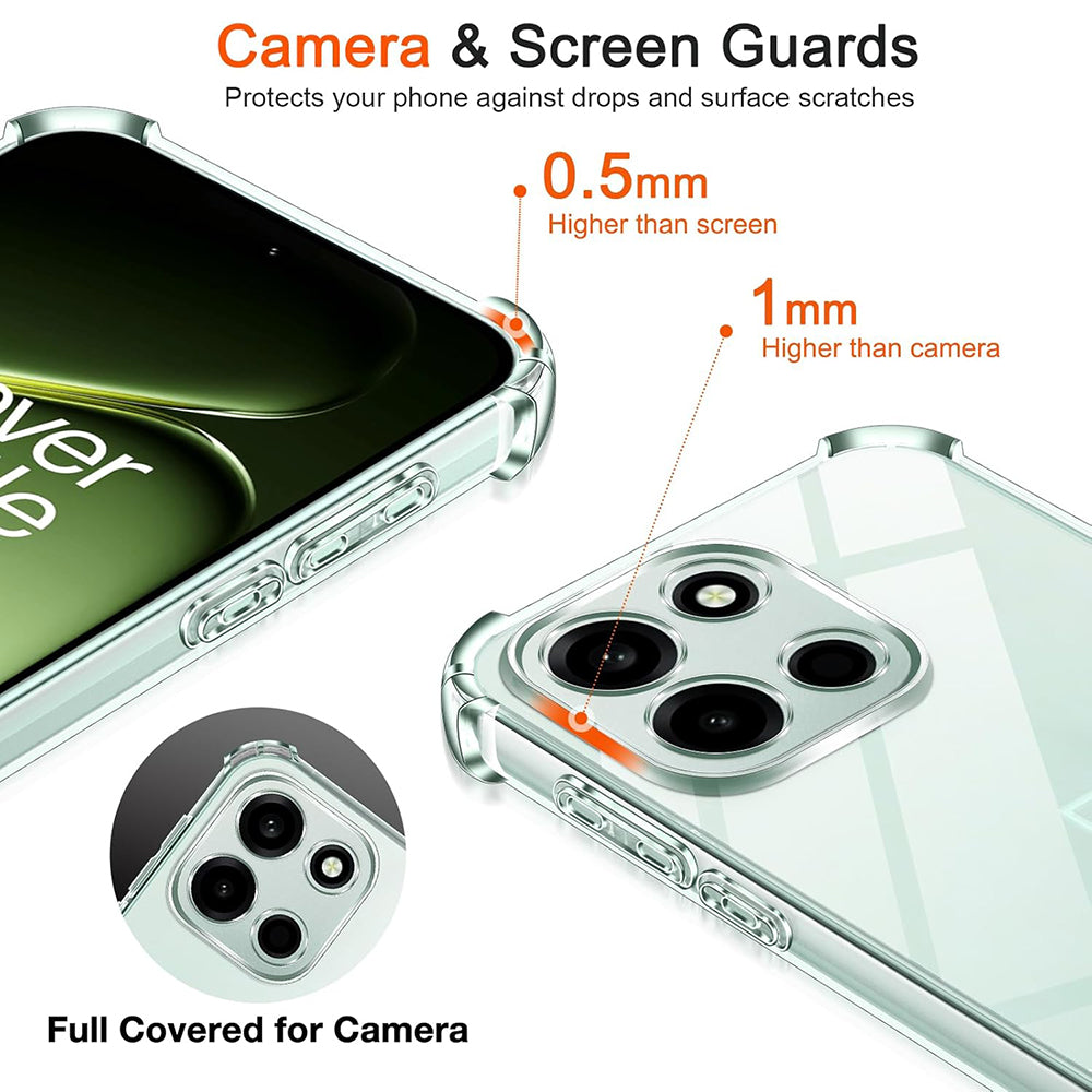 Custodia per OnePlus Nord 6, Techsuit, Shockproof Clear, Trasparente