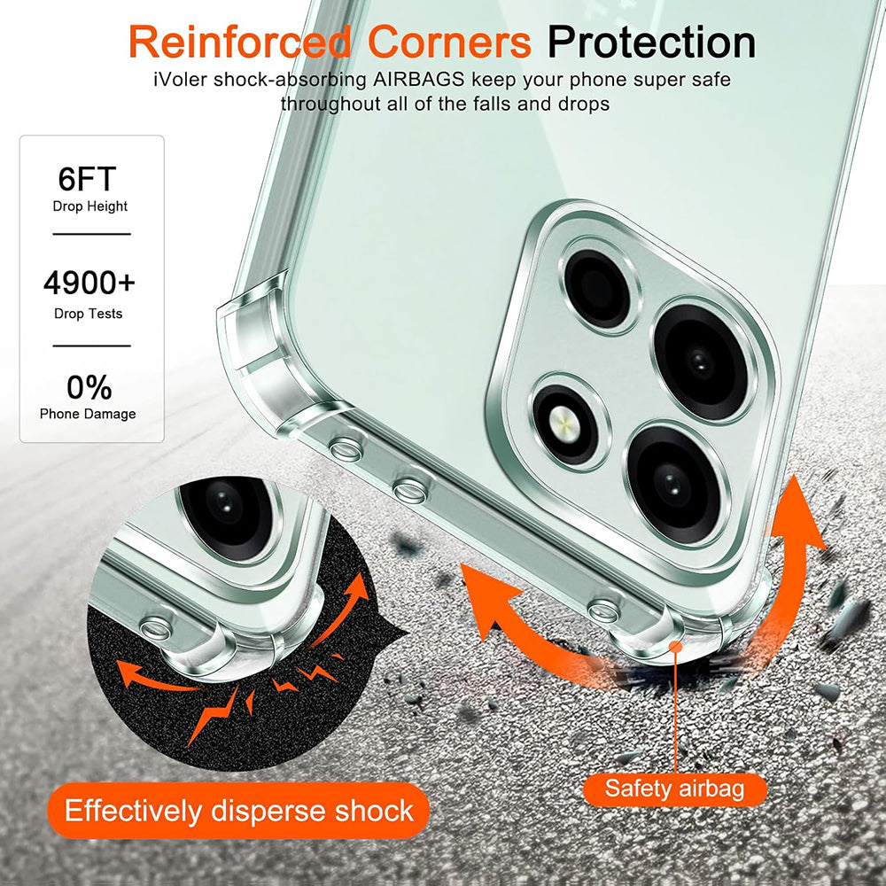 Custodia per OnePlus Nord 6, Techsuit, Shockproof Clear, Trasparente