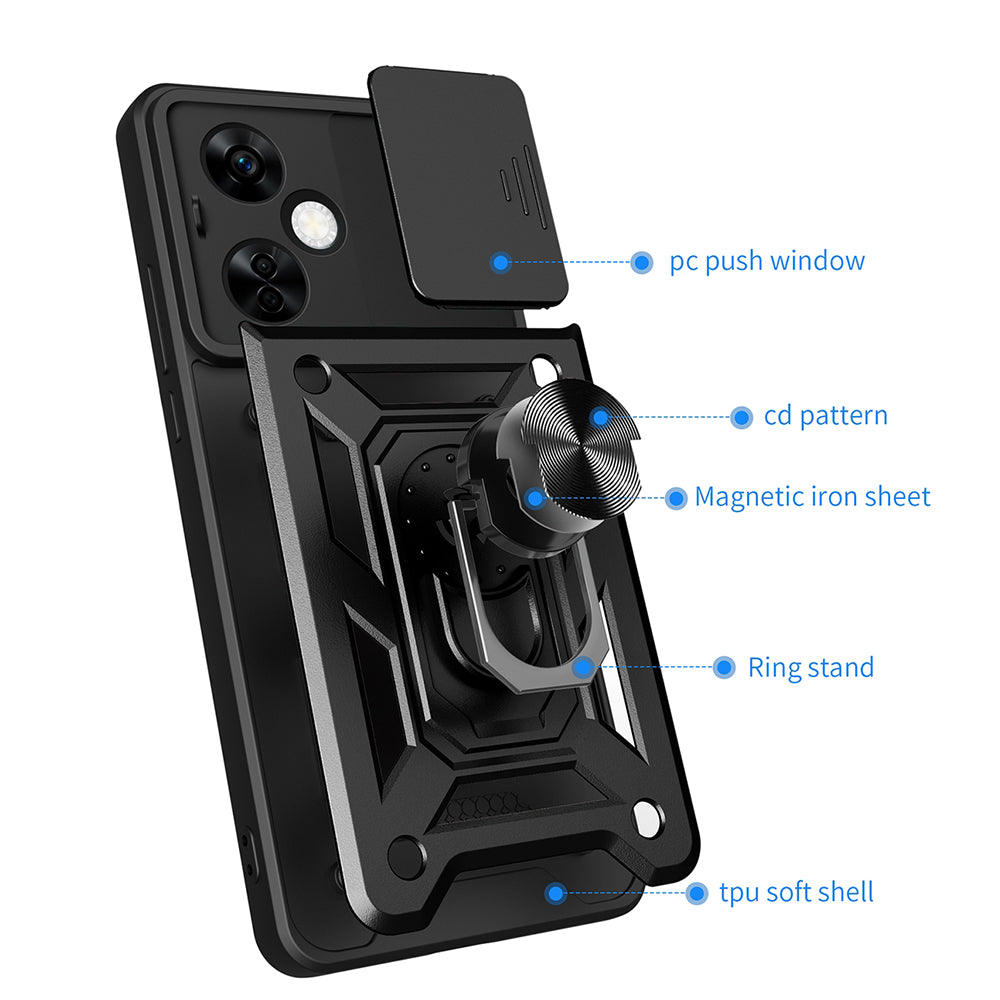 Custodia per OnePlus Nord CE4 Lite, Techsuit, CamShield, Verde