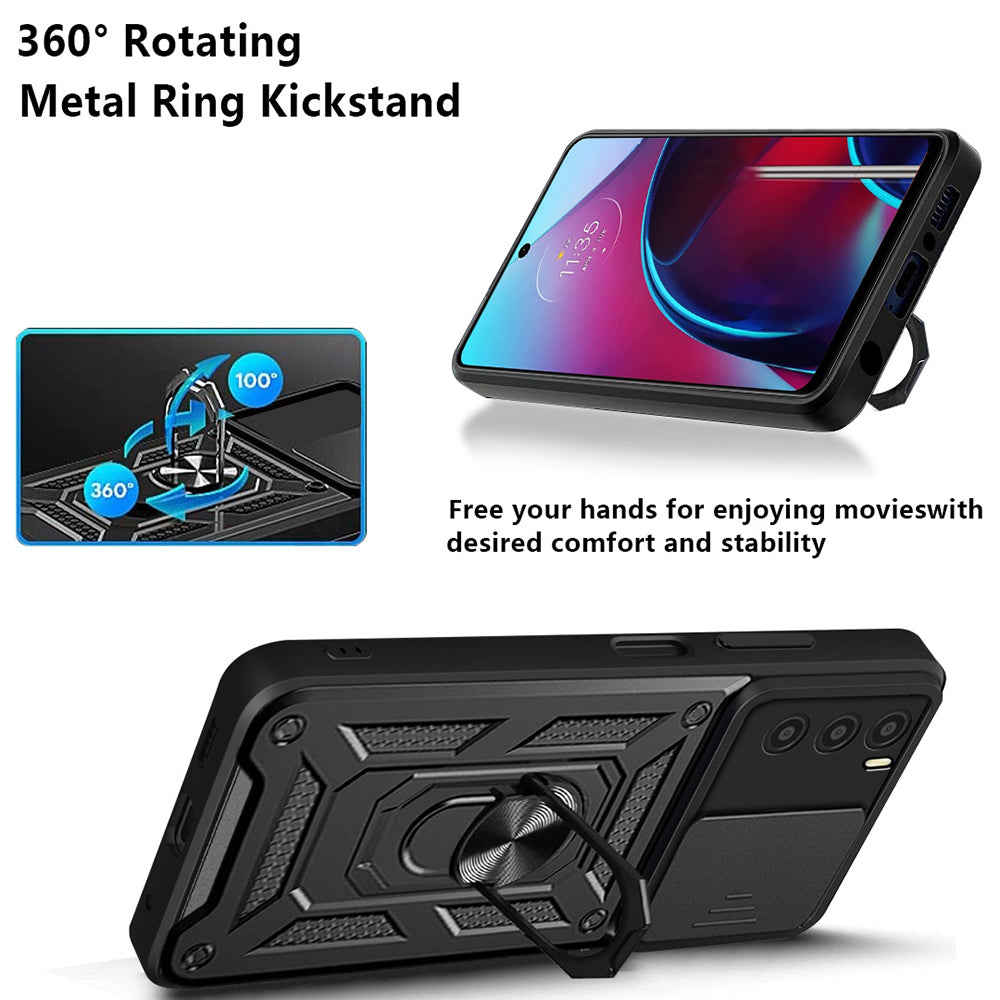 Custodia per Oppo A16s / A54s / A16, Techsuit, CamShield, Nera