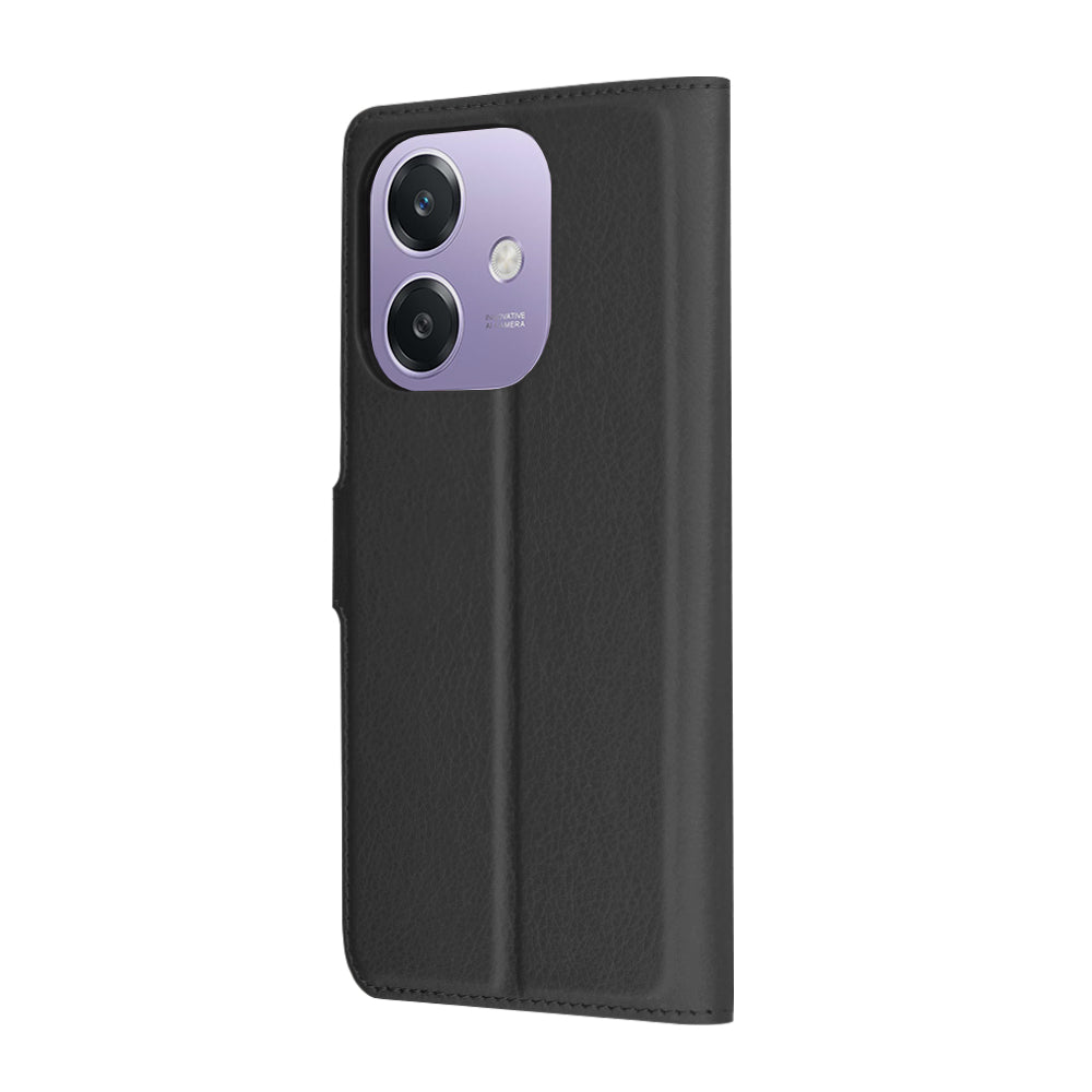 Custodia per Oppo A3 4G / A3, Techsuit, Leather Folio, Nera