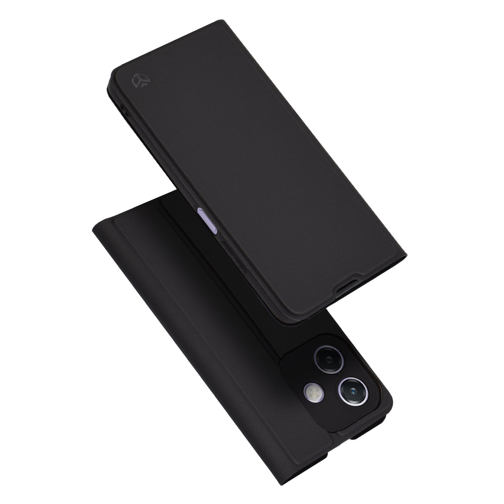 Custodia per Oppo A3 4G / A3, Techsuit, Magskin Book, Nera