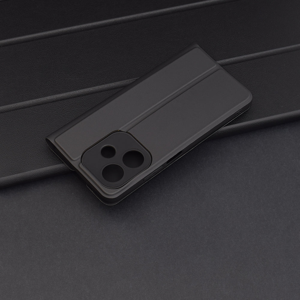 Custodia per Oppo A3 4G / A3, Techsuit, Magskin Book, Nera