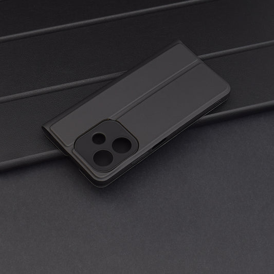 Custodia per Oppo A3 4G / A3, Techsuit, Magskin Book, Nera