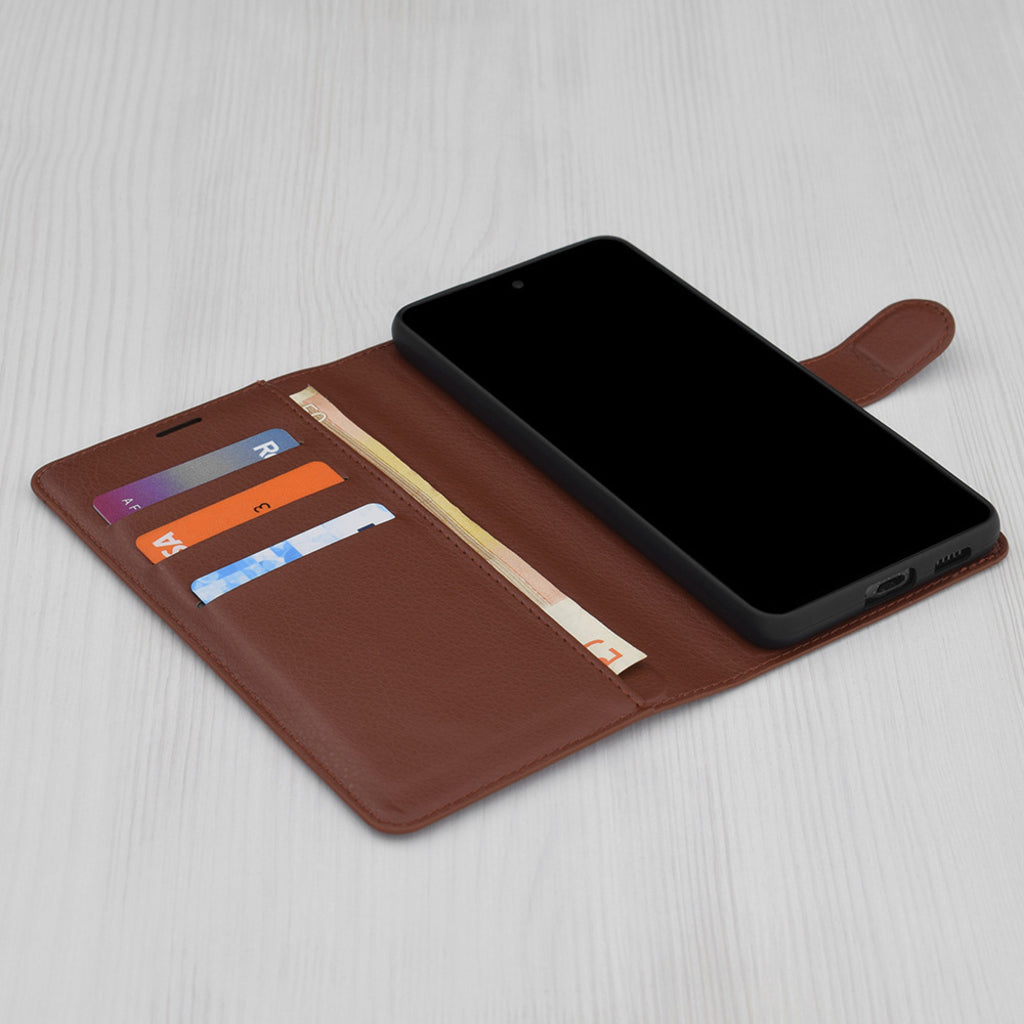 Custodia per Oppo A5 Pro 4G / A5 Pro, Techsuit, Leather Folio, Marrone