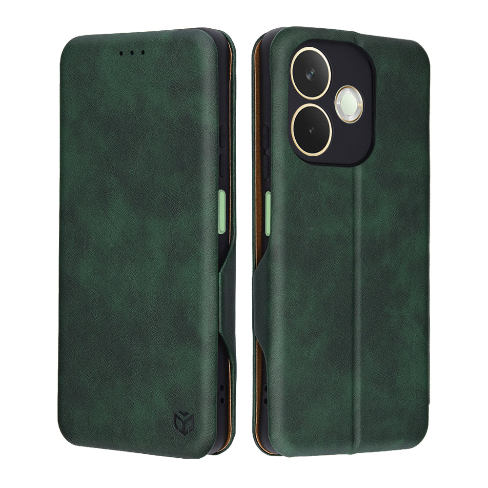 Custodia per Oppo A5 Pro 4G / A5 Pro, Techsuit, Safe Wallet Plus, Verde