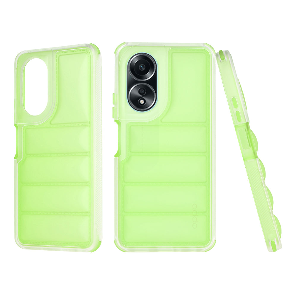 Custodia per Oppo A58 4G, Techsuit, Wave Shield, Verde
