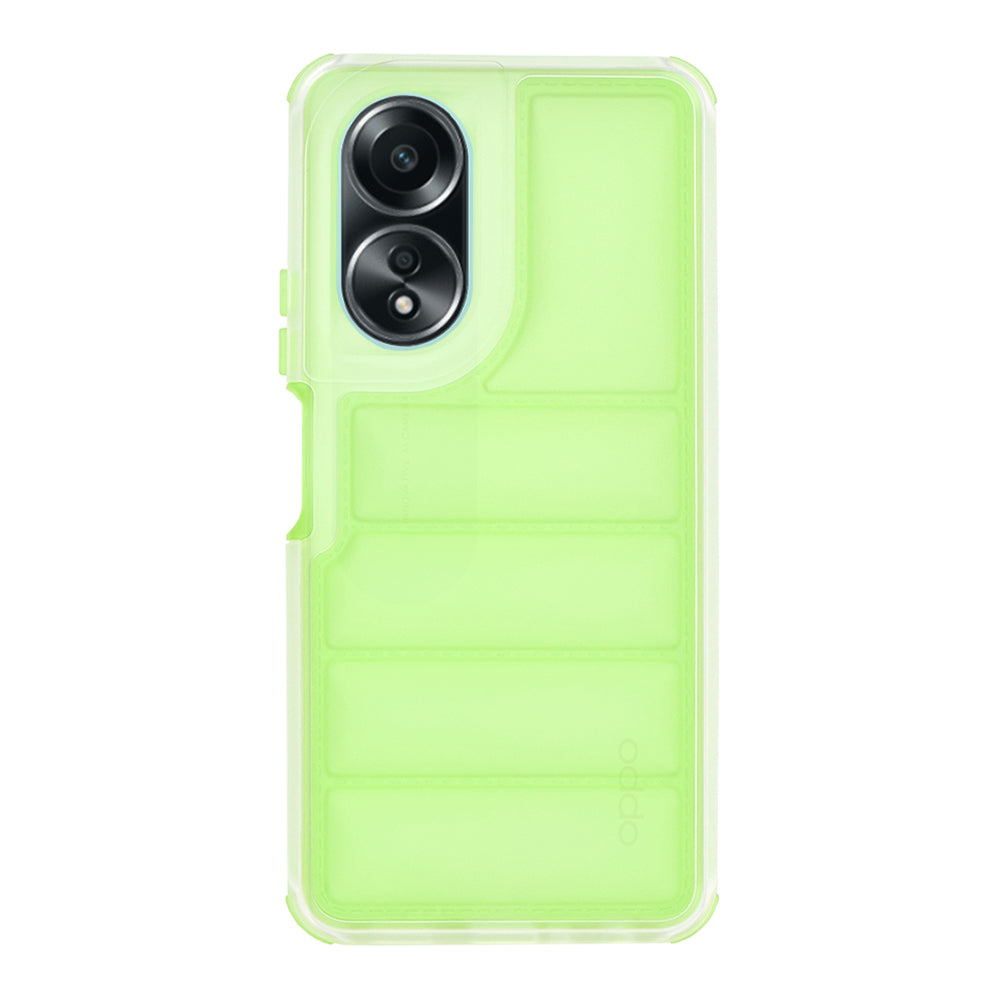 Custodia per Oppo A58 4G, Techsuit, Wave Shield, Verde