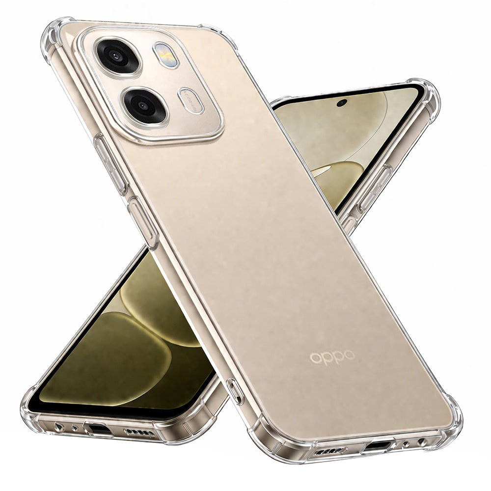 Custodia per Oppo A6 4G, Techsuit, Shockproof Clear, Trasparente