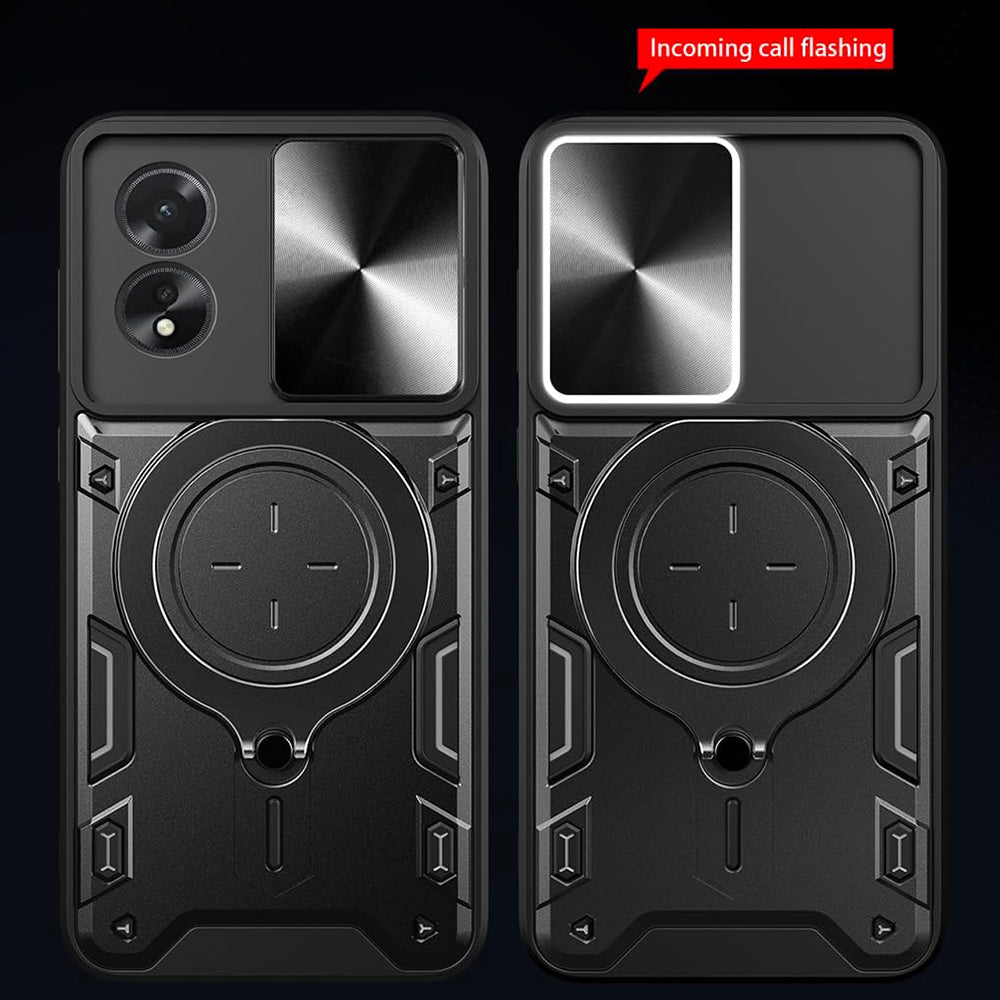 Custodia per Oppo A60, Techsuit, CamGuard Pro, Rossa