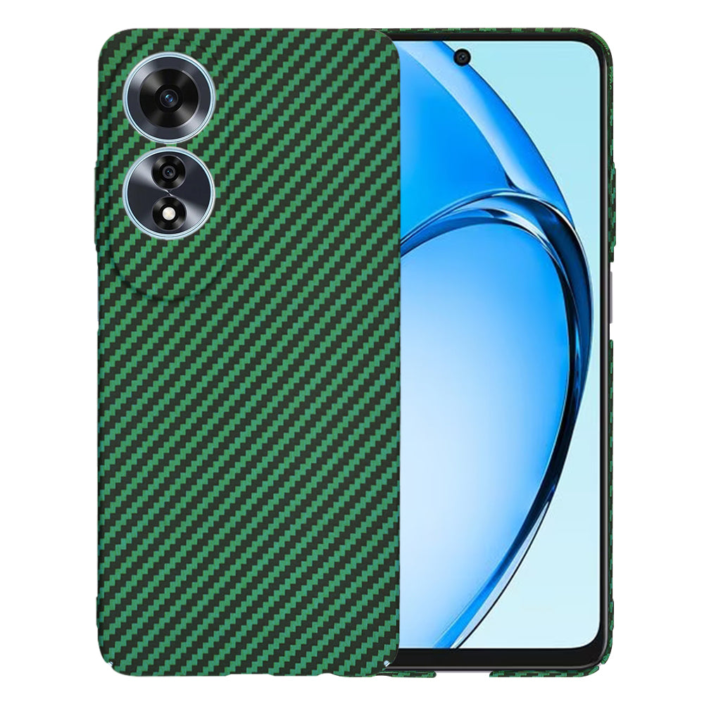Custodia per Oppo A60, Techsuit, Carbonite FiberShell, Verde