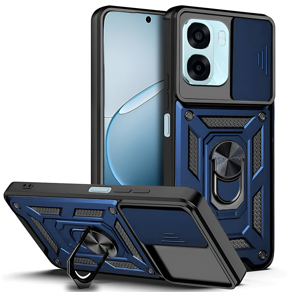 Custodia per Oppo A6k 4G / A6x 4G / A6x, Techsuit, CamShield, Blu